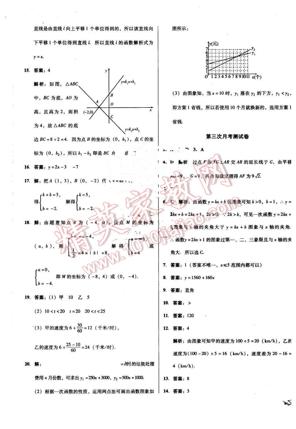 2016年單元加期末復(fù)習(xí)與測試八年級數(shù)學(xué)下冊人教版吉林專版 第17頁