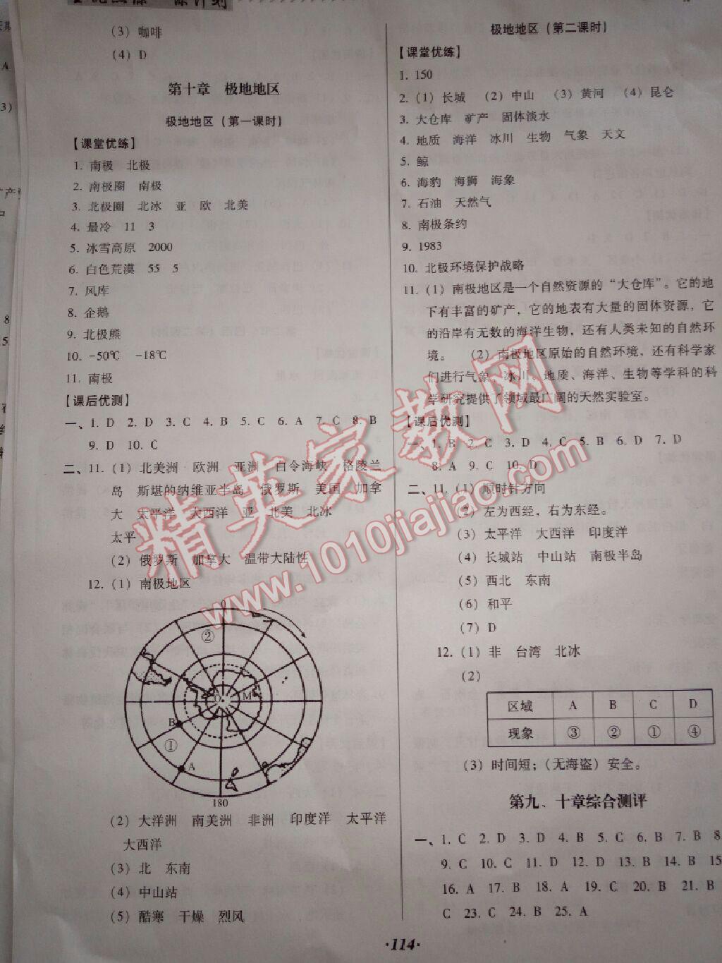 2016年全優(yōu)點(diǎn)練課計(jì)劃七年級(jí)地理下冊(cè)人教版 第10頁