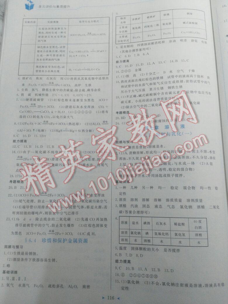 2015年多元評(píng)價(jià)與素質(zhì)提升九年級(jí)化學(xué)下冊(cè)科粵版 第12頁(yè)