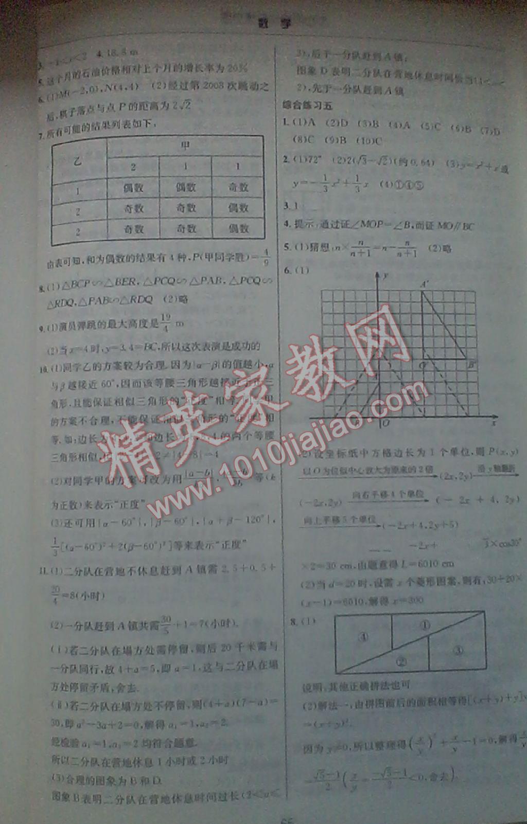 2016年初中毕业综合练习册九年级数学 第25页