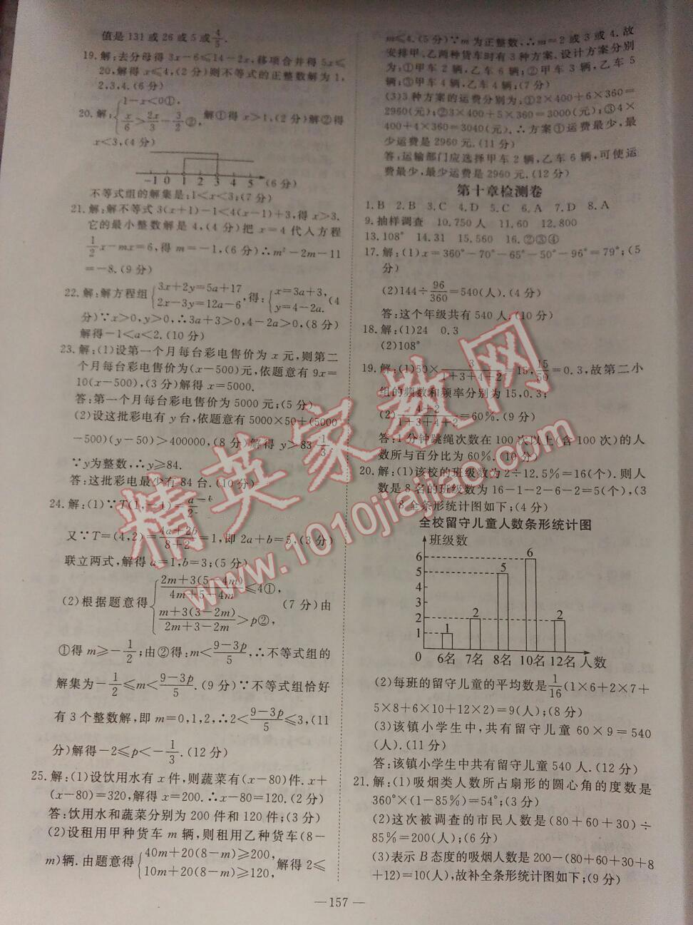 2015年名师测控七年级数学下册人教版 第75页