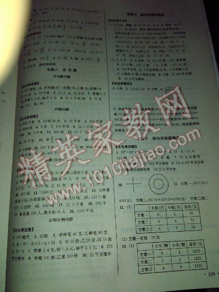 2016年自主创新作业小学毕业总复习一本通数学江苏版 第1页