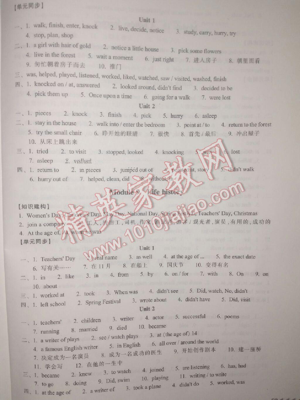 2015年单元学习指导与评价七年级英语下册外研版 第12页