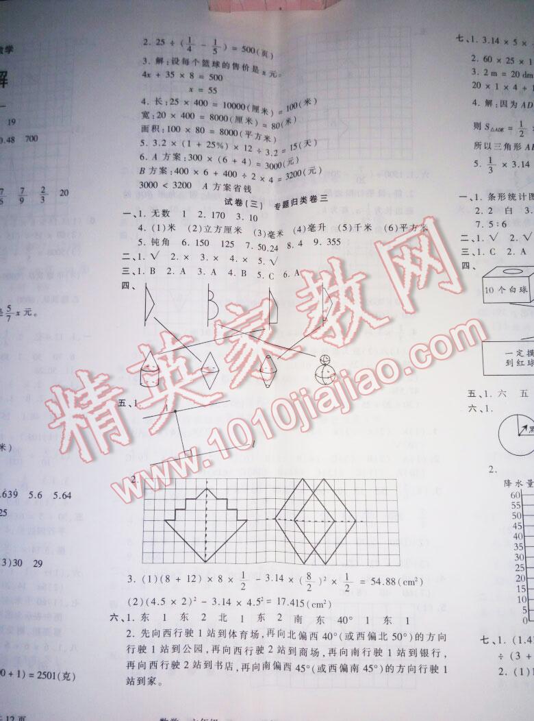 2016年王朝霞各地期末試卷精選六年級(jí)數(shù)學(xué)下冊(cè)人教版九縣七區(qū) 第2頁(yè)