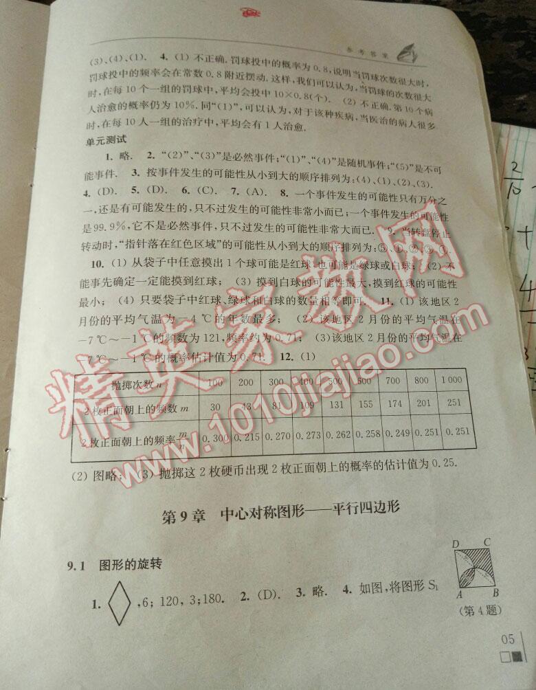 2016年數(shù)學(xué)補充習(xí)題八年級下冊蘇科版江蘇鳳凰科學(xué)技術(shù)出版社 第5頁