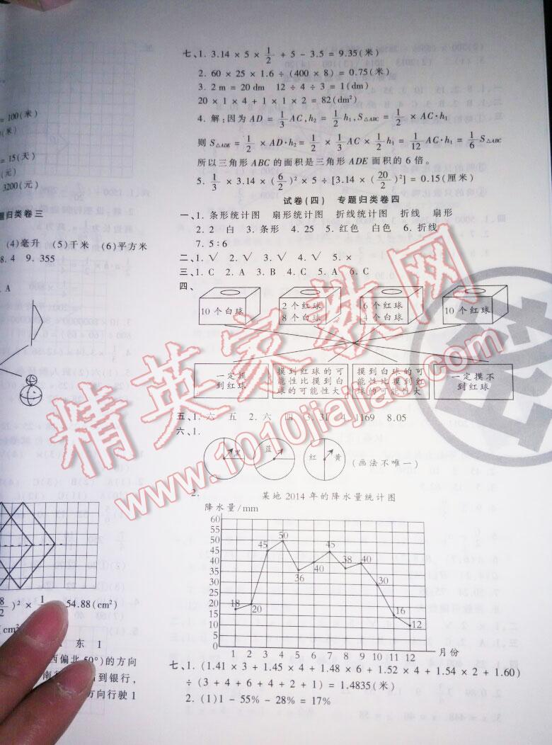 2016年王朝霞各地期末试卷精选六年级数学下册人教版九县七区 第3页