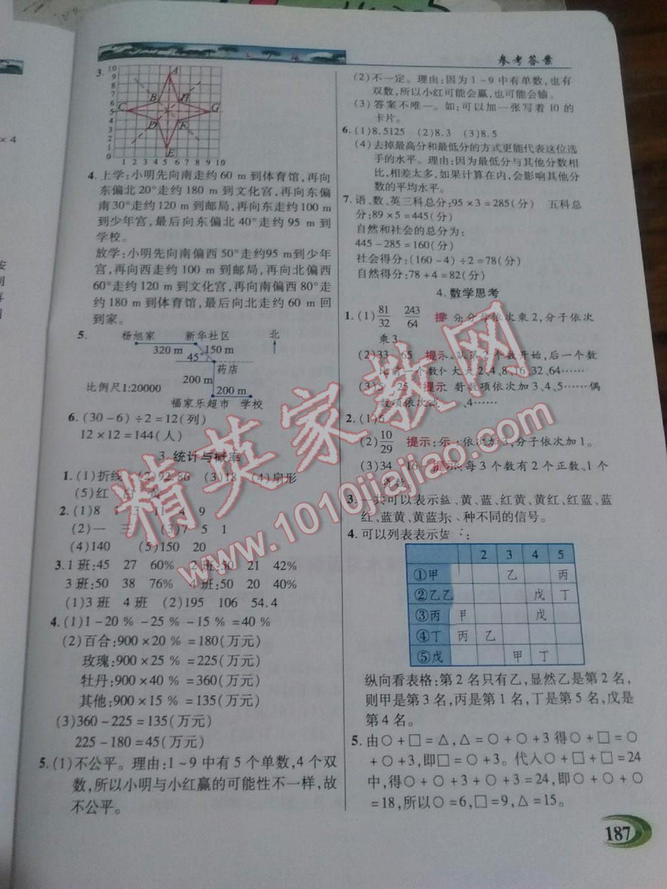 2016年英才教程探究習案課時精練六年級數學下冊人教版 第10頁