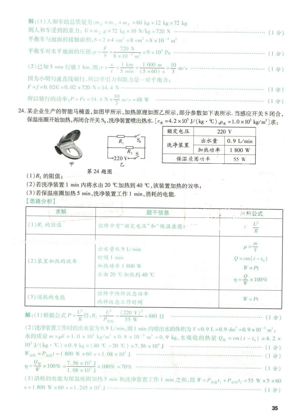 2016年萬唯教育山西中考預測卷終極預測8套卷物理第12年第12版 預測卷四第35頁