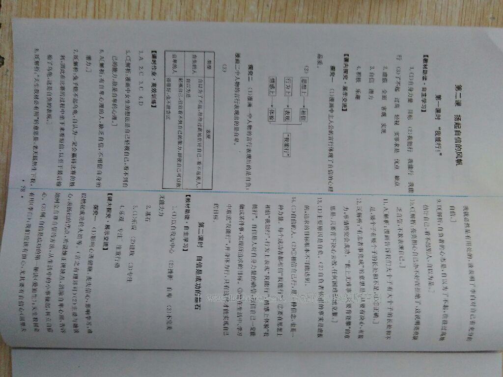 2016年能力培養(yǎng)與測試七年級思想品德下冊人教版 第157頁