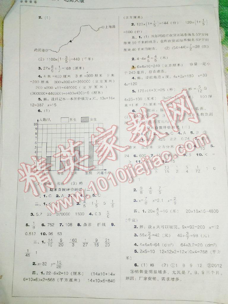 2016年新課程能力培養(yǎng)五年級(jí)數(shù)學(xué)下冊(cè)北師大版 第16頁