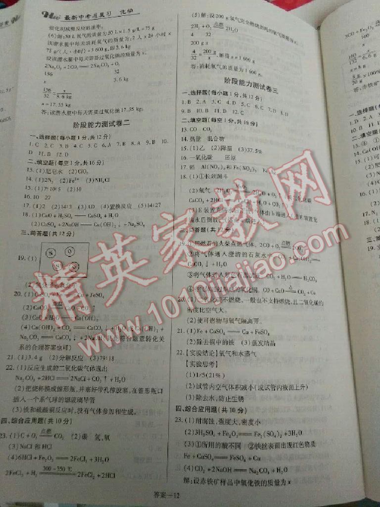 2016年河南最新中考總復(fù)習(xí)化學(xué)課標(biāo)版 第12頁