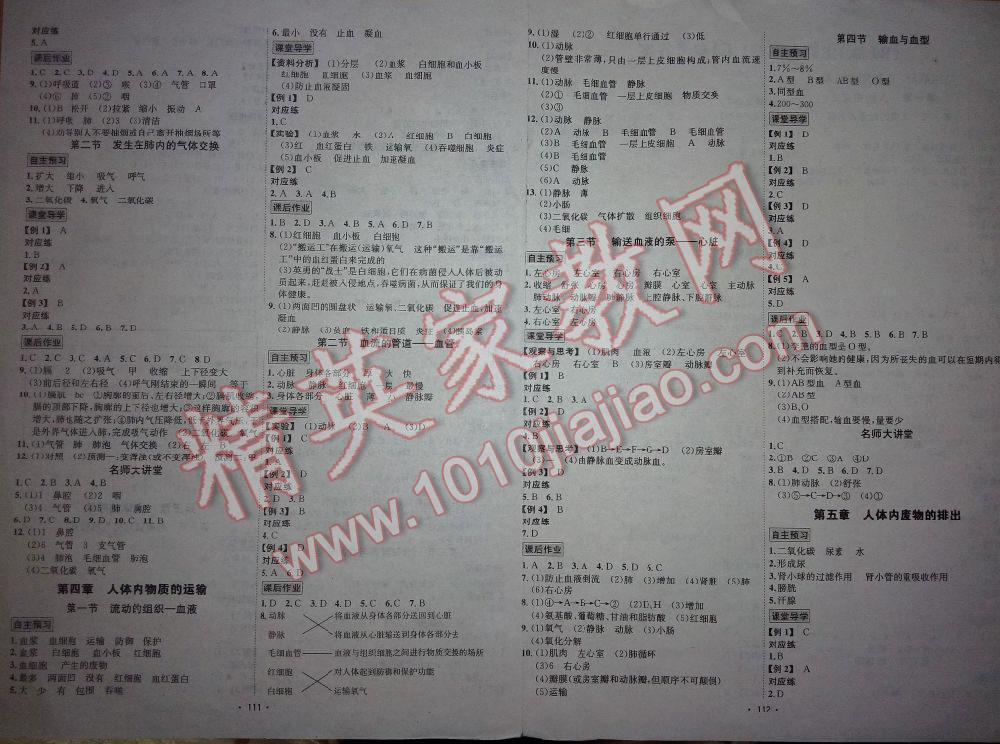 2016年优学名师名题七年级生物下册人教版 第2页