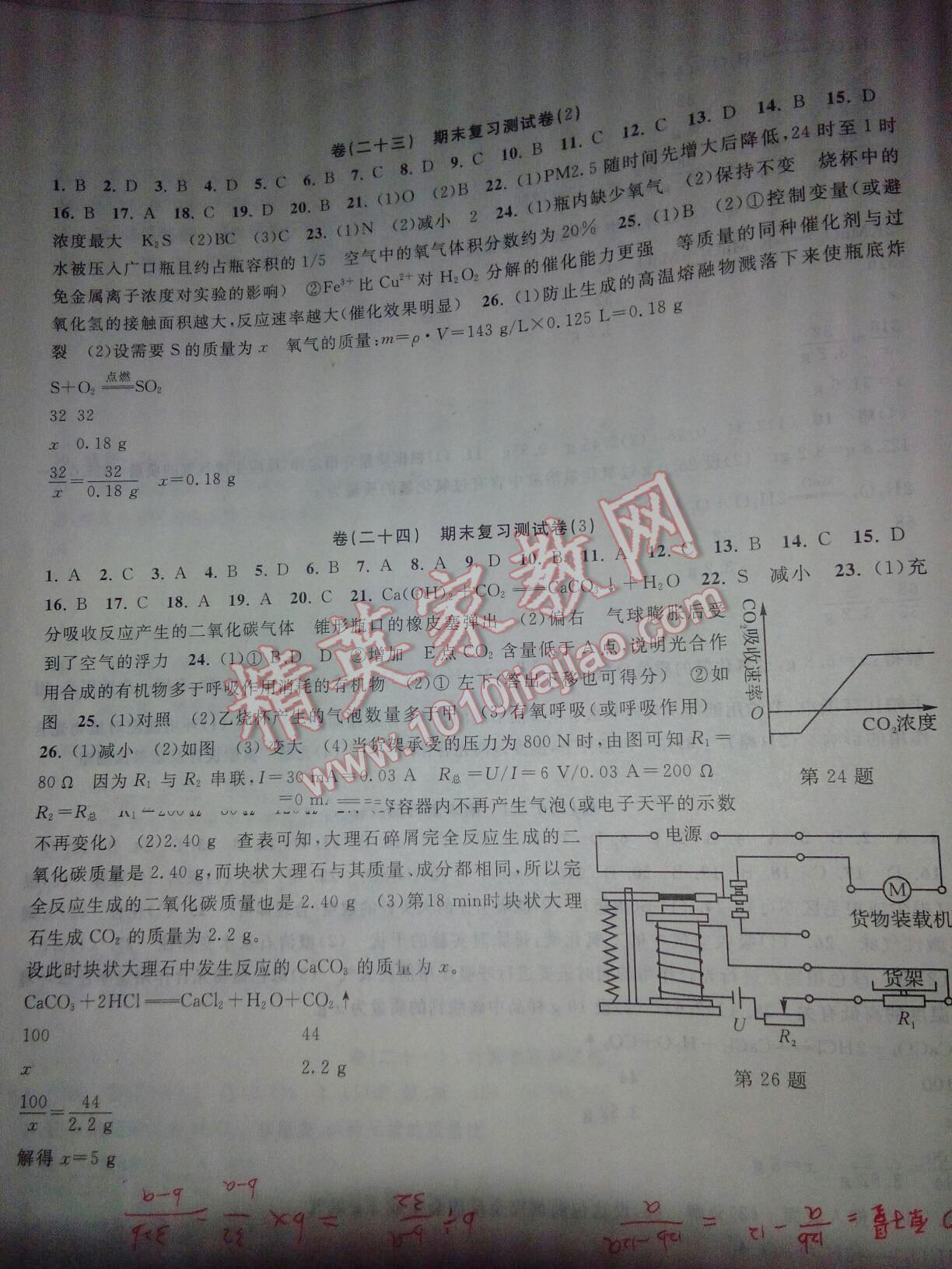 2015年全能卷王單元測(cè)試卷八年級(jí)科學(xué)下冊(cè) 第20頁(yè)