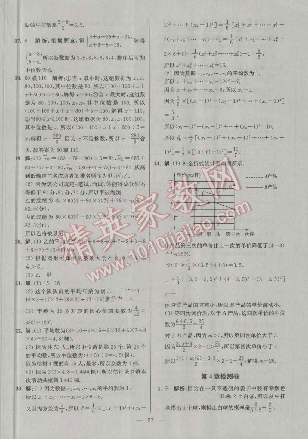 2016年初中数学小题狂做九年级上册苏科版提优版 第57页