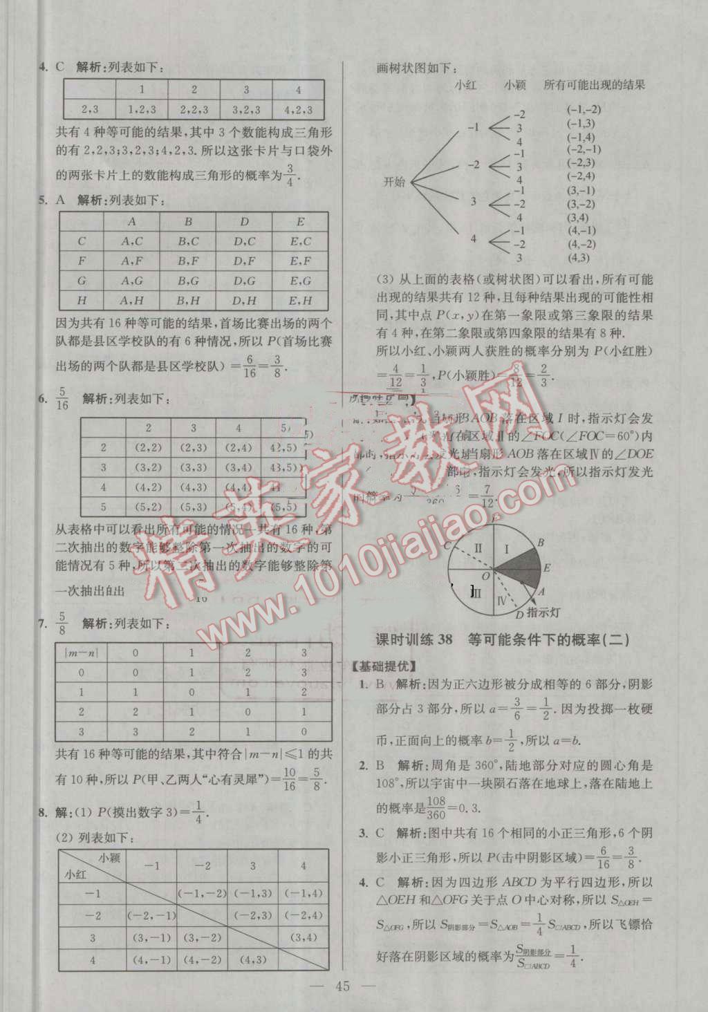 2016年初中數(shù)學(xué)小題狂做九年級上冊蘇科版提優(yōu)版 第45頁