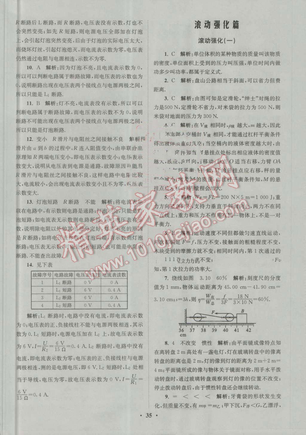 2016年初中物理小題狂做九年級(jí)上冊(cè)蘇科版提優(yōu)版 第35頁(yè)