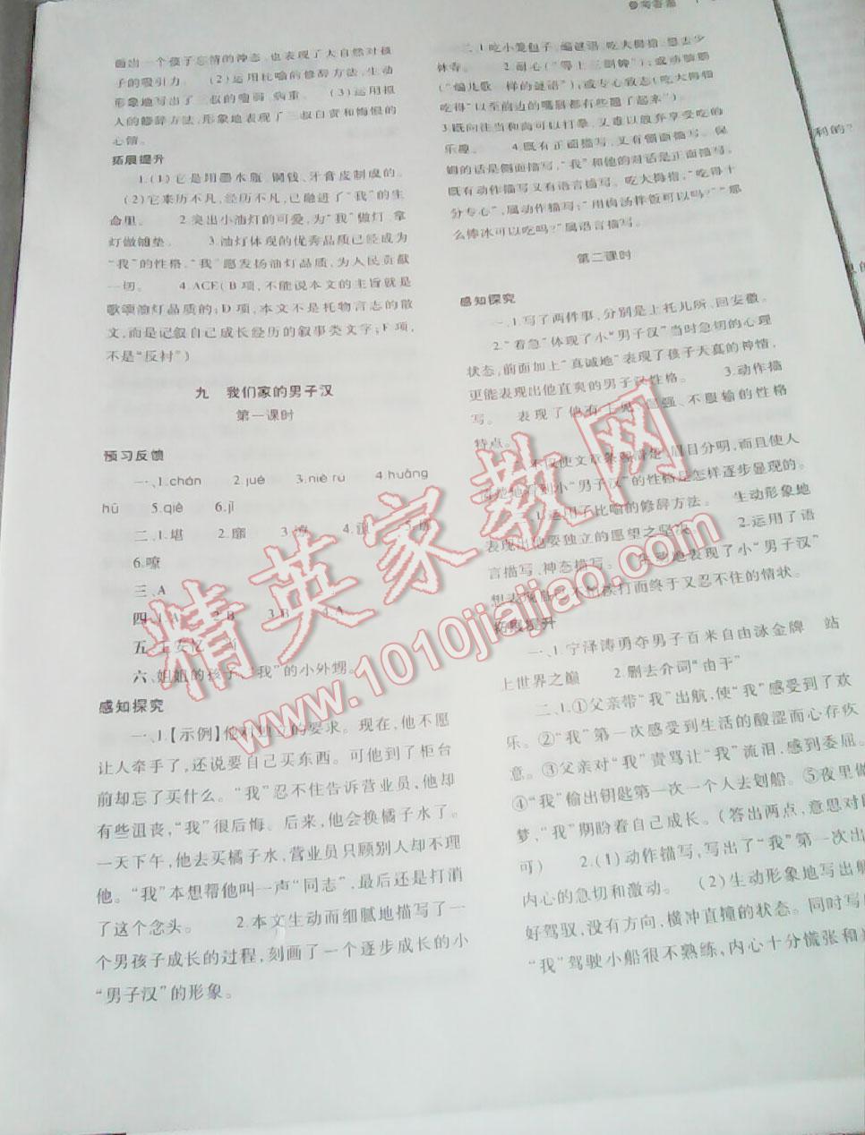 2015年基礎(chǔ)訓(xùn)練七年級語文下冊人教版僅限河南省使用大象出版社 第132頁