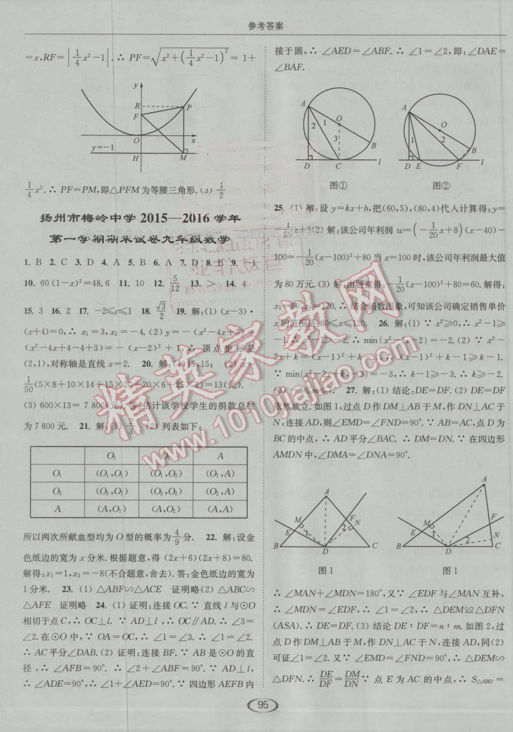 2016年亮點給力提優(yōu)課時作業(yè)本九年級數(shù)學上冊江蘇版 第31頁