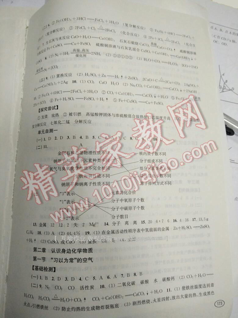 2016年新課程初中學(xué)習(xí)能力自測叢書化學(xué) ?2?