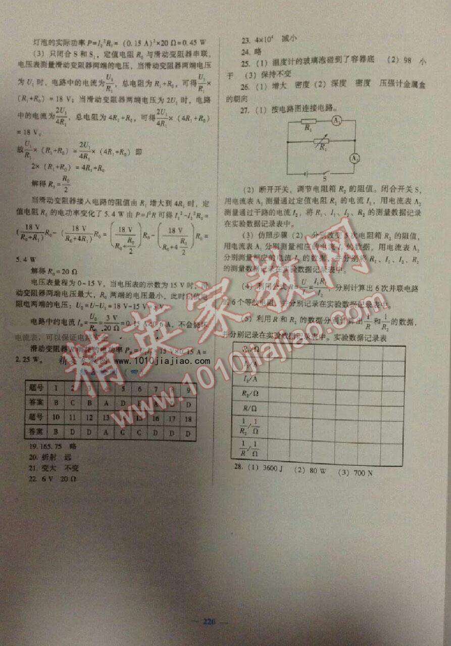 2016年新優(yōu)化設(shè)計(jì)初中總復(fù)習(xí)物理 第25頁(yè)