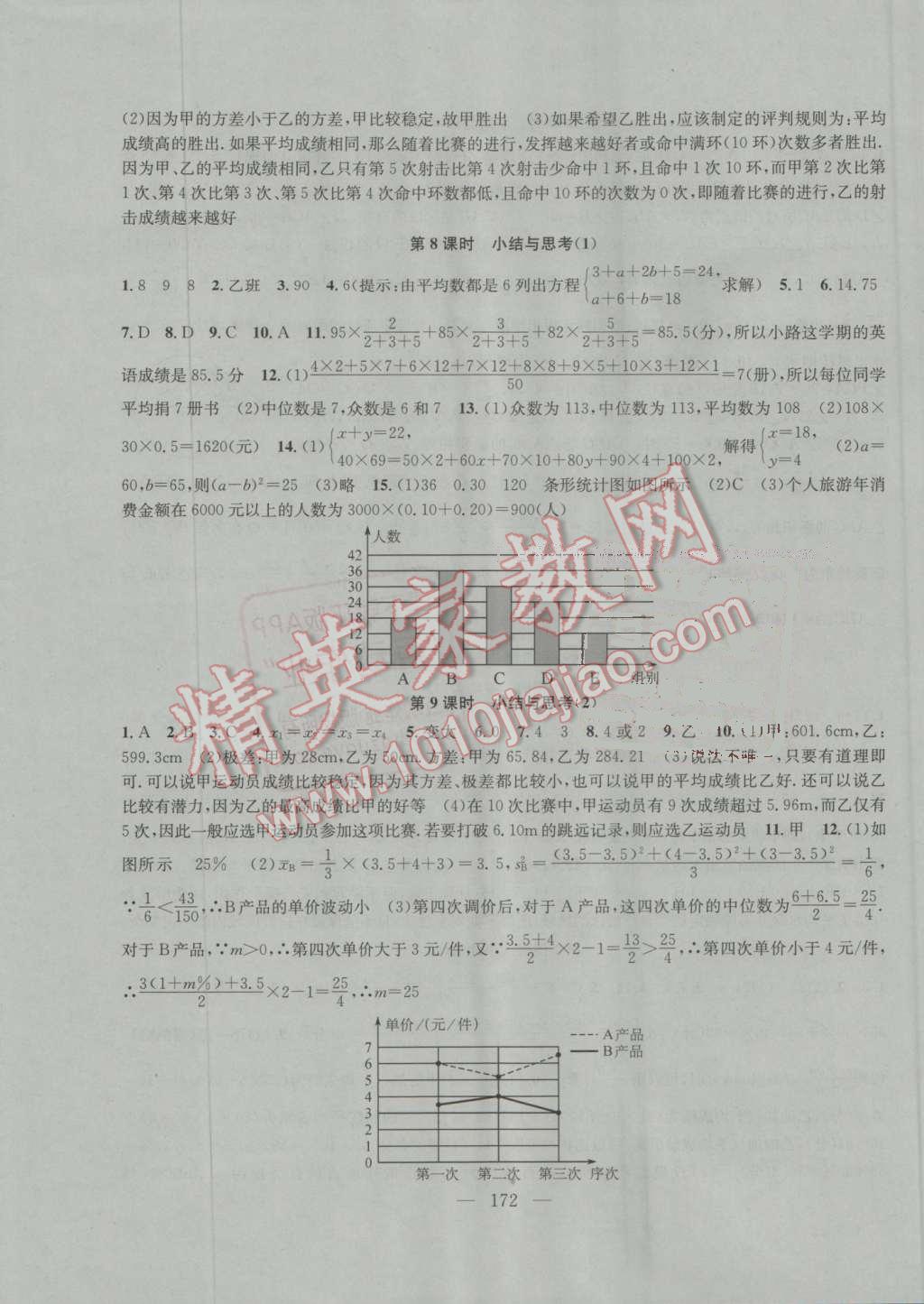 2016年金鑰匙1加1課時(shí)作業(yè)加目標(biāo)檢測(cè)九年級(jí)數(shù)學(xué)上冊(cè)江蘇版 參考答案第20頁(yè)