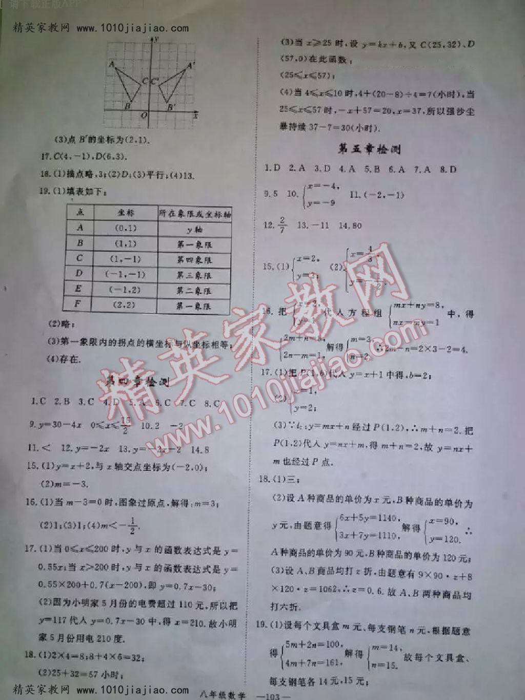 2016年時(shí)習(xí)之期末加暑假八年級(jí)數(shù)學(xué)北師大版 第11頁