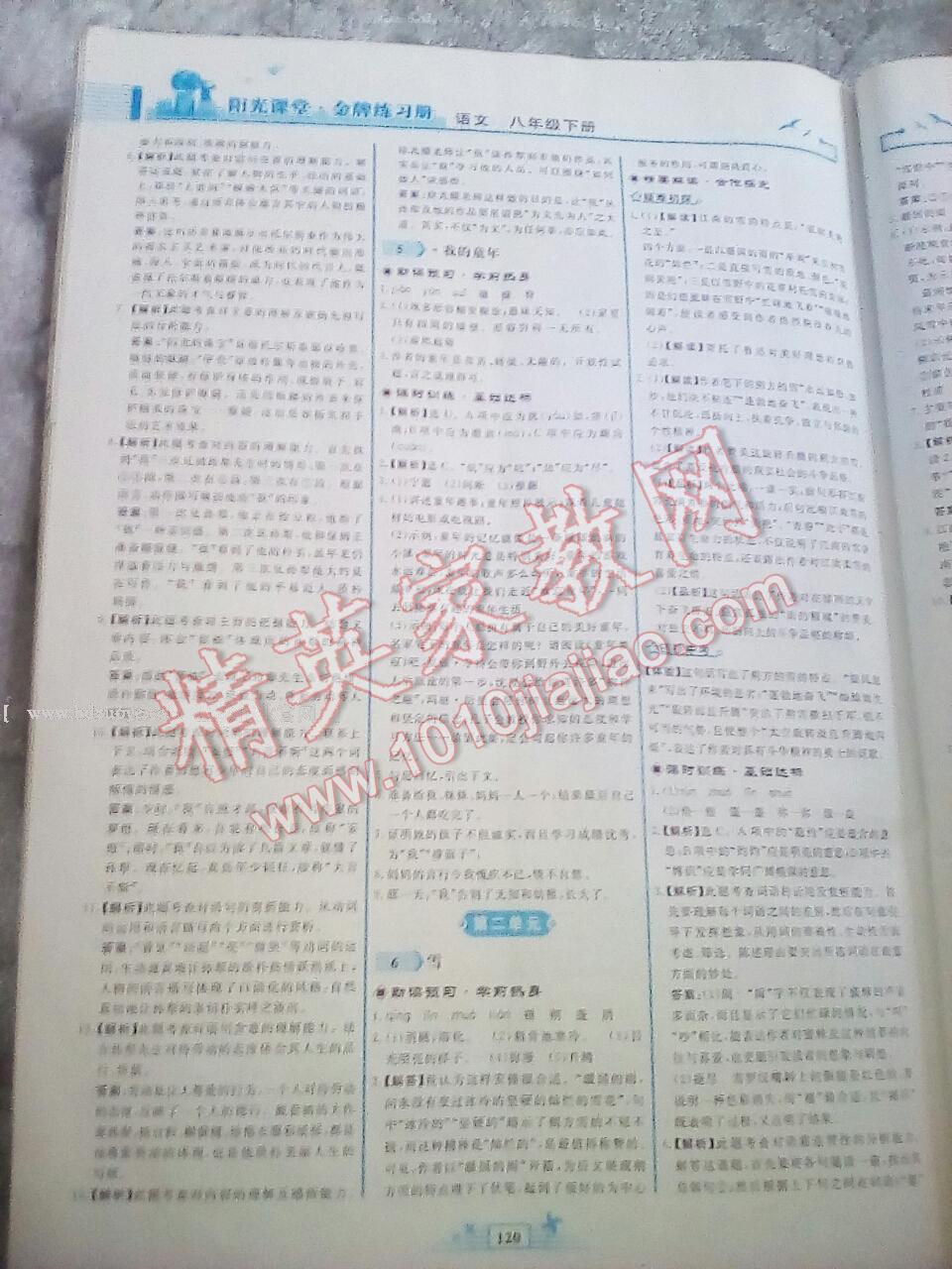 2015年陽光課堂金牌練習(xí)冊(cè)八年級(jí)語文下冊(cè)人教版 第48頁