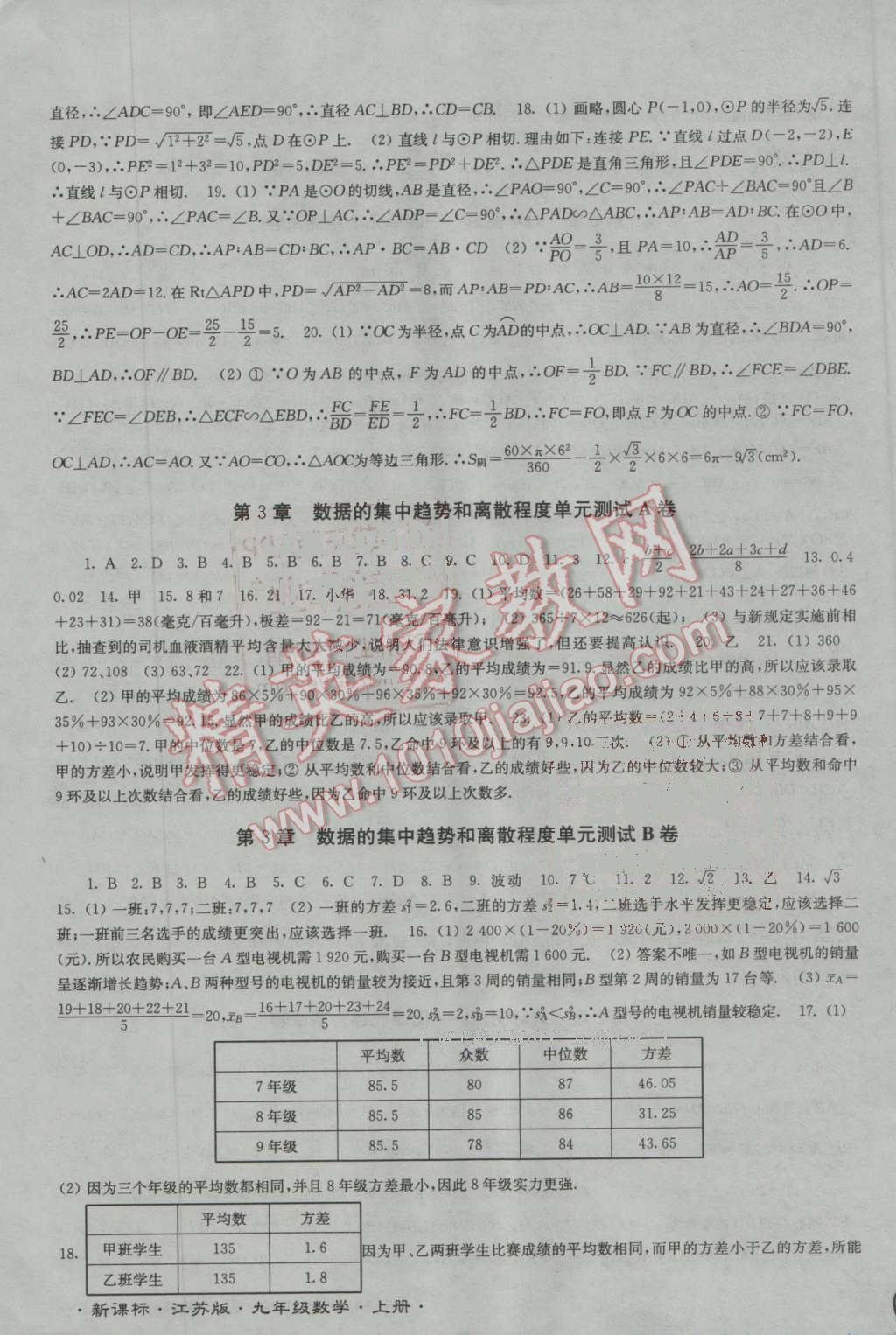 2016年江苏密卷九年级数学上册江苏版 第7页