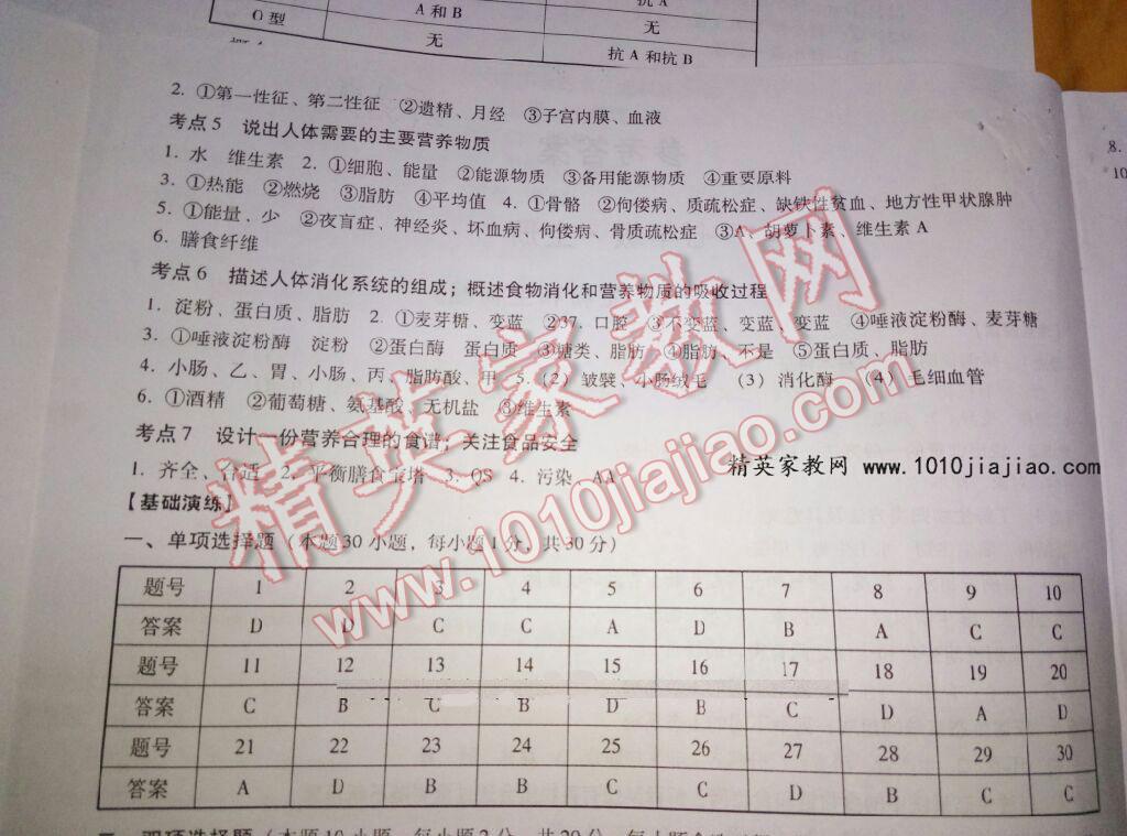 2016年一本到位生物學(xué)業(yè)水平測試深圳專版 第15頁