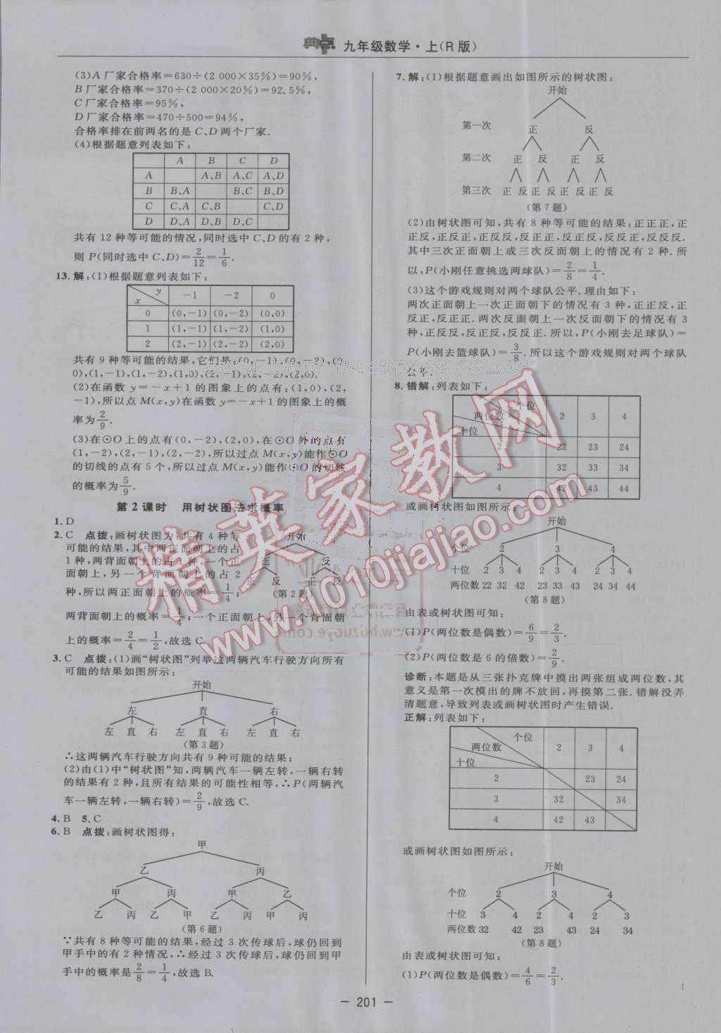 2016年綜合應(yīng)用創(chuàng)新題典中點(diǎn)九年級(jí)數(shù)學(xué)上冊(cè)人教版 第45頁(yè)