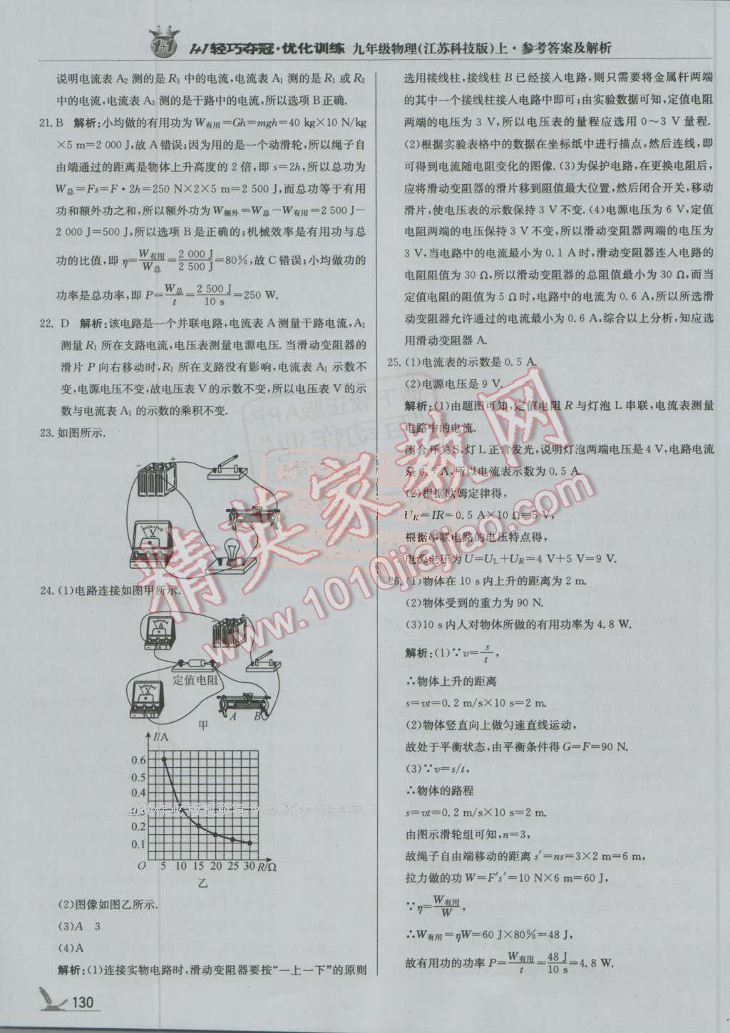 2016年1加1轻巧夺冠优化训练九年级物理上册江苏科技版银版 第35页