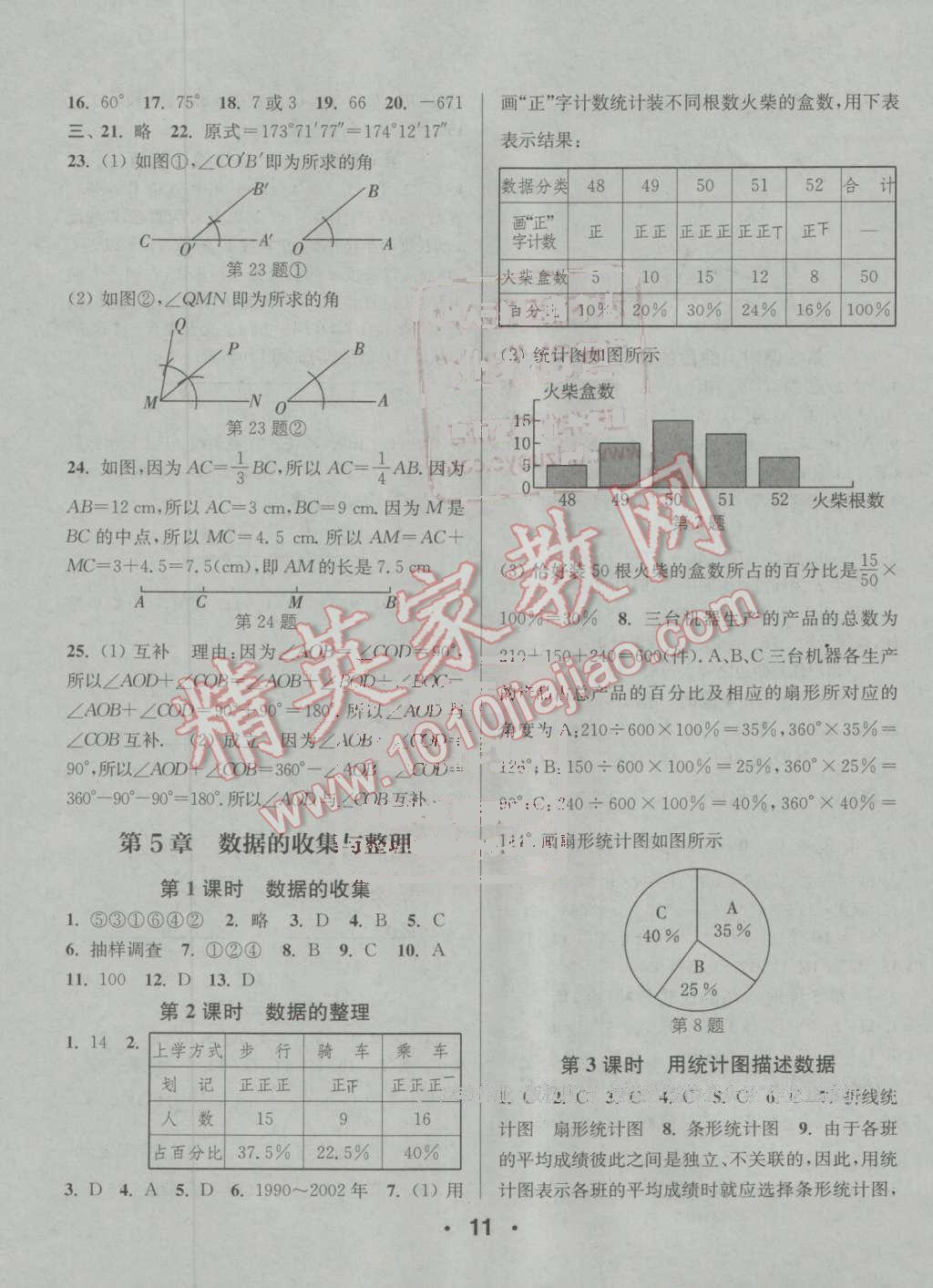 2016年通城學(xué)典小題精練七年級數(shù)學(xué)上冊滬科版 第11頁