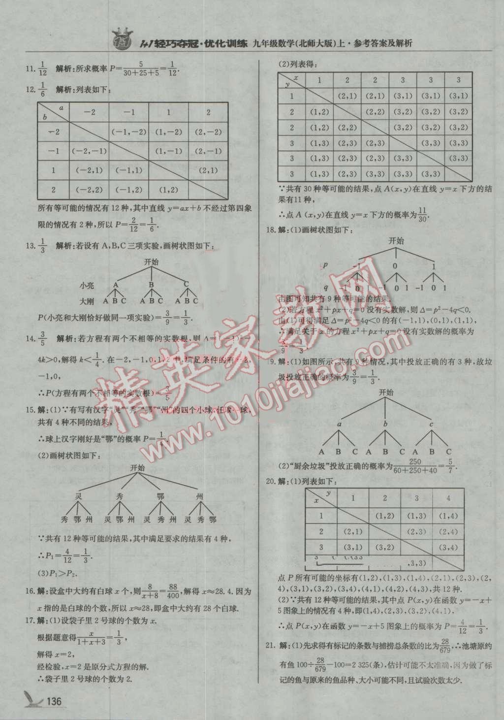 2016年1加1輕巧奪冠優(yōu)化訓(xùn)練九年級數(shù)學(xué)上冊北師大版銀版 第17頁