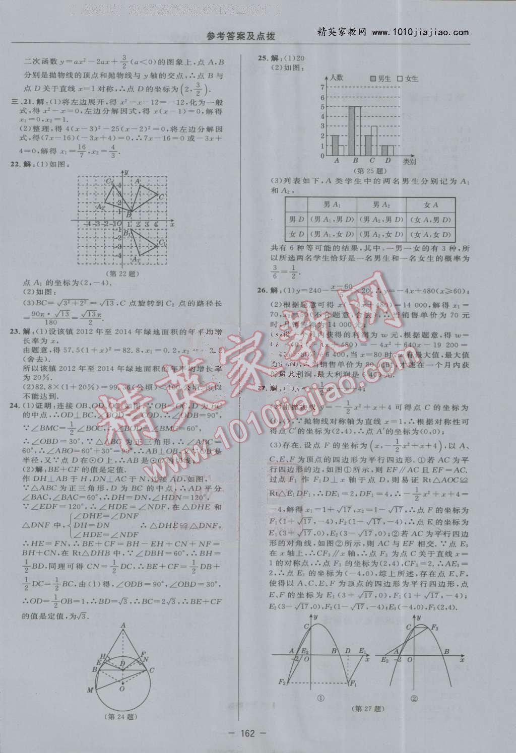 2016年綜合應用創(chuàng)新題典中點九年級數(shù)學上冊人教版 第6頁