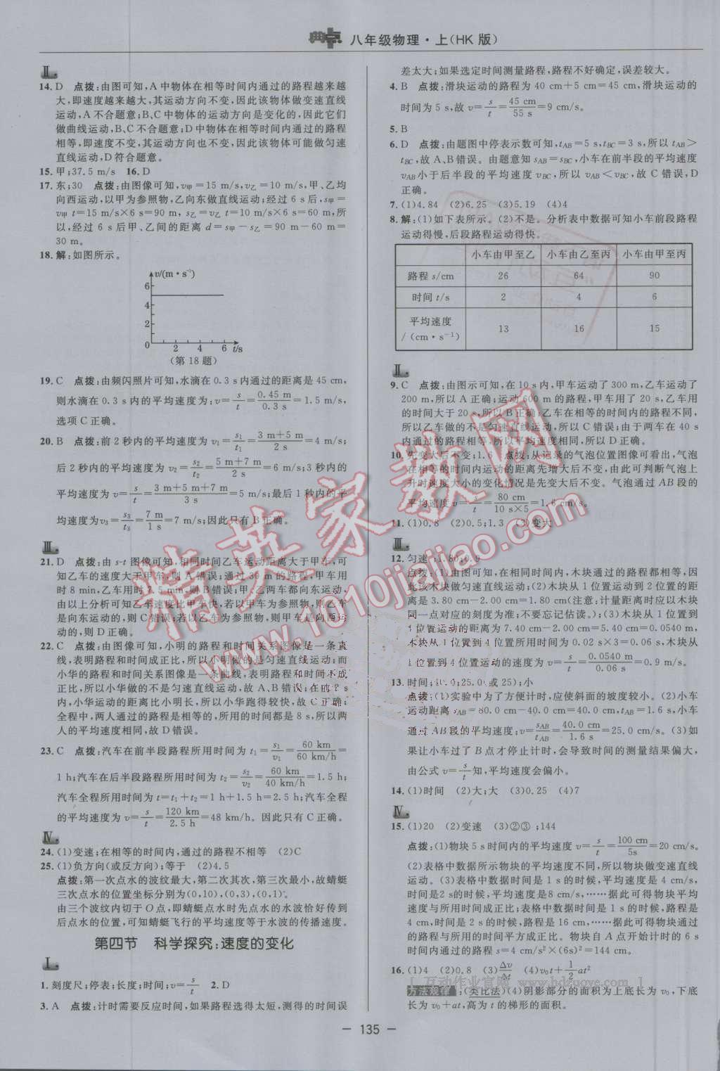 2016年综合应用创新题典中点八年级物理上册沪科版 第7页