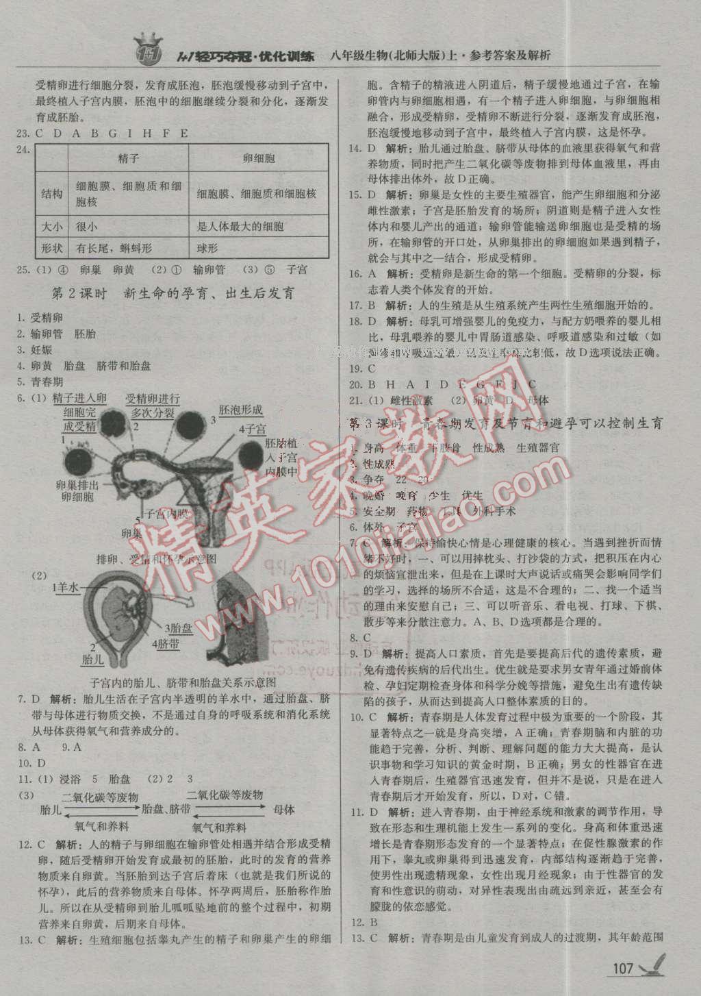 2016年1加1輕巧奪冠優(yōu)化訓(xùn)練八年級生物上冊北師大版銀版 第12頁