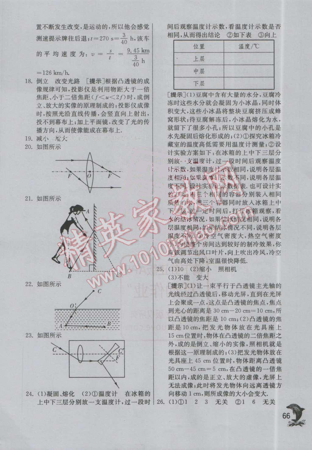 2016年實驗班提優(yōu)訓(xùn)練八年級物理上冊蘇科版 第66頁