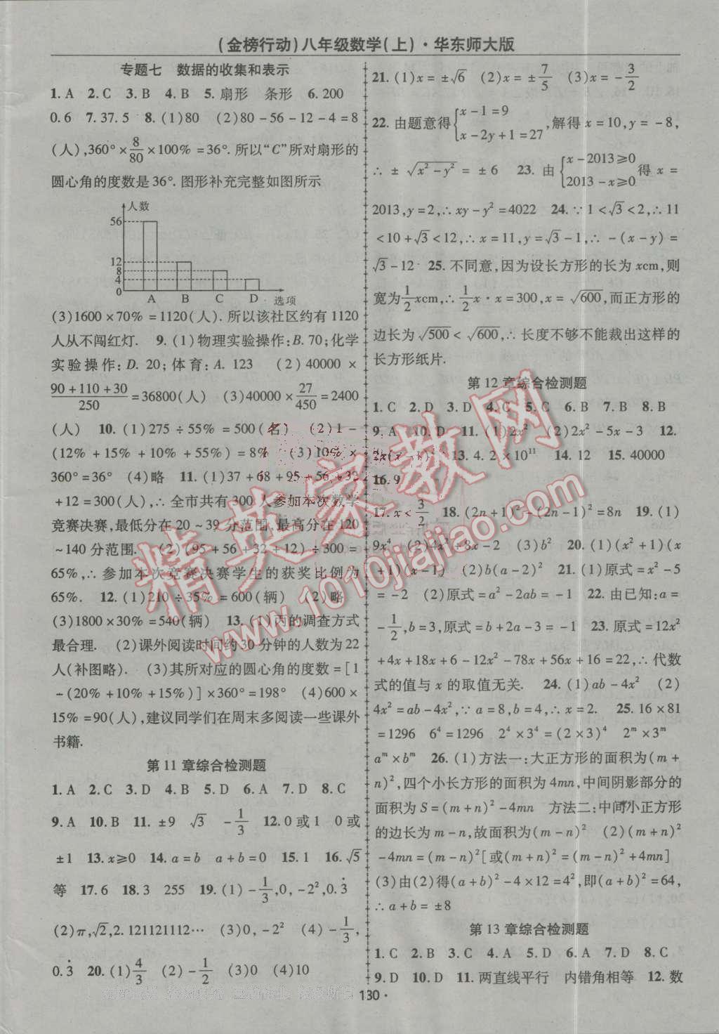 2016年金榜行動課時導(dǎo)學(xué)案八年級數(shù)學(xué)上冊華師大版 第10頁