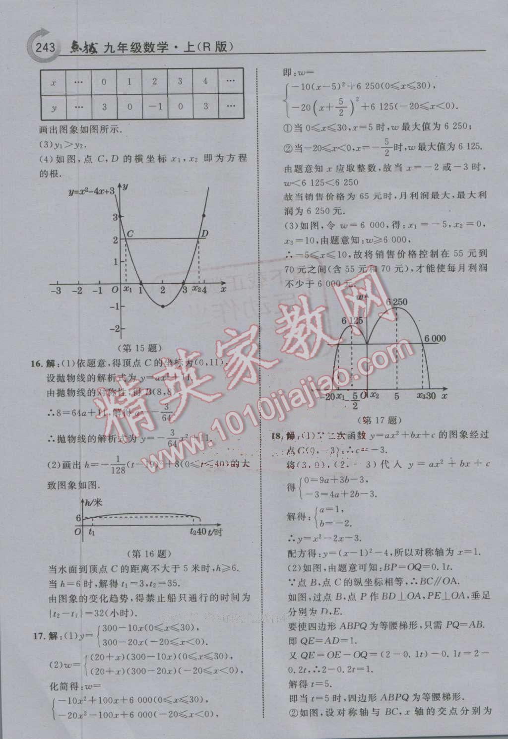 2016年特高級教師點撥九年級數(shù)學(xué)上冊人教版 第15頁