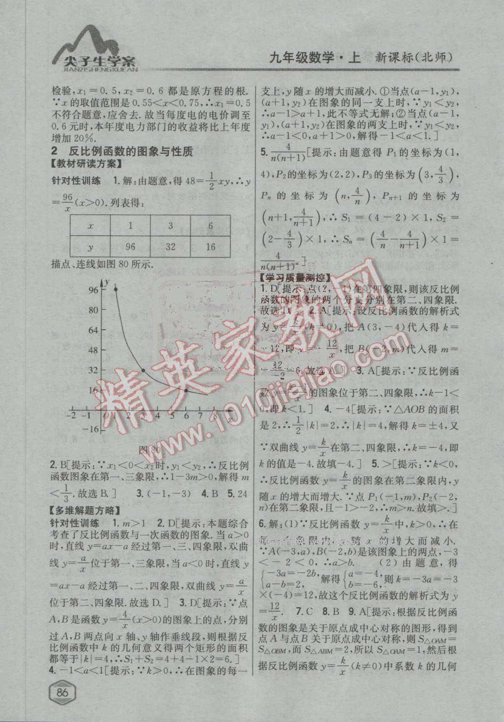 2016年尖子生學(xué)案九年級(jí)數(shù)學(xué)上冊(cè)北師大版 第42頁(yè)