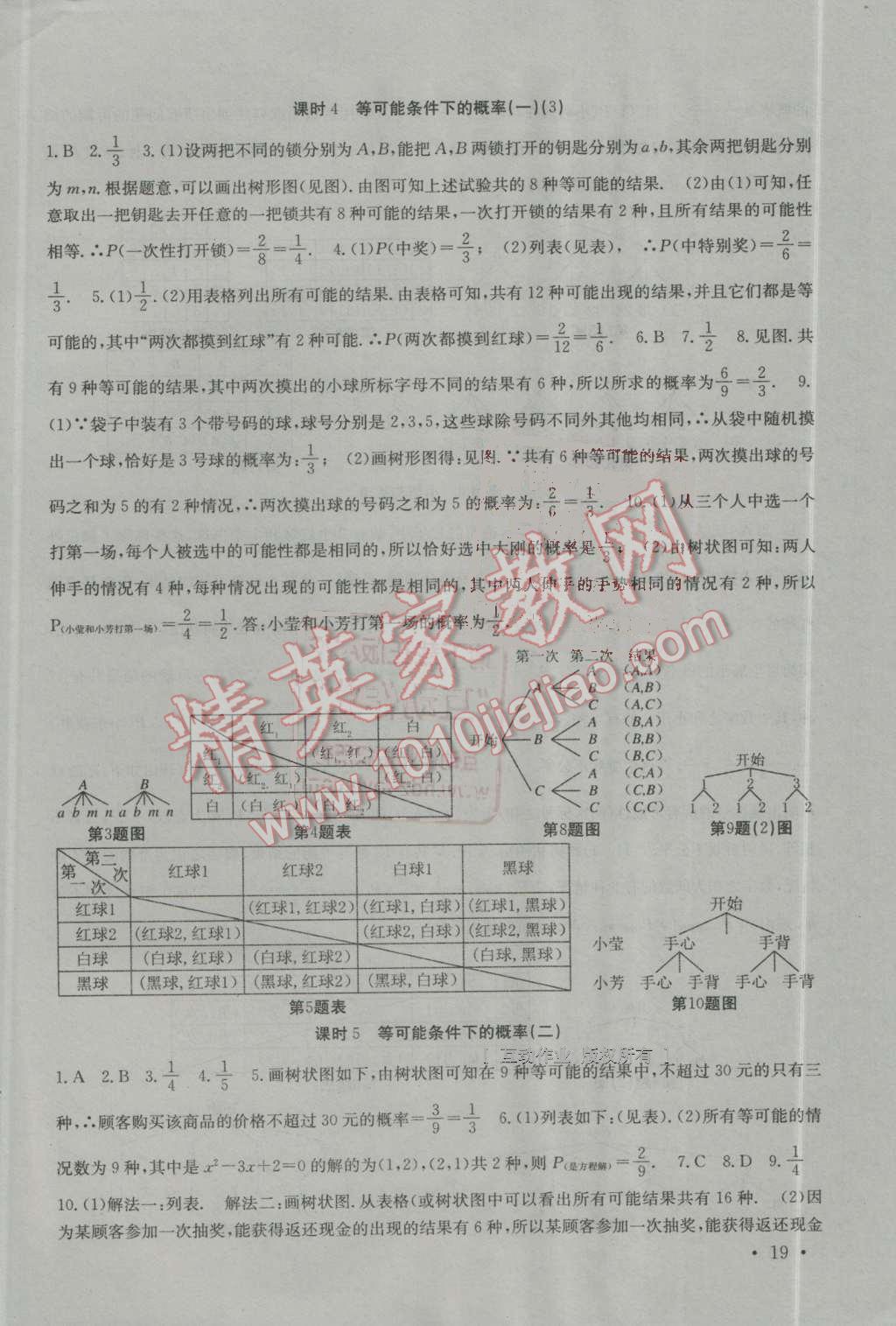 2016年高效精練九年級數(shù)學(xué)上冊江蘇版 第19頁