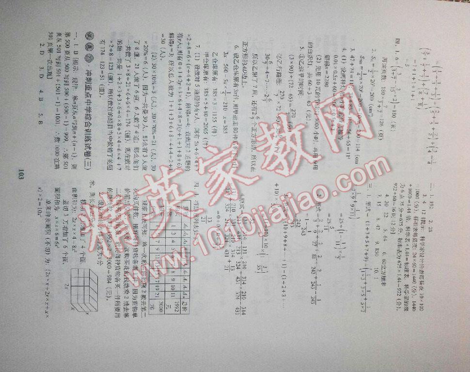 2015年小学毕业升学必备数学 第33页