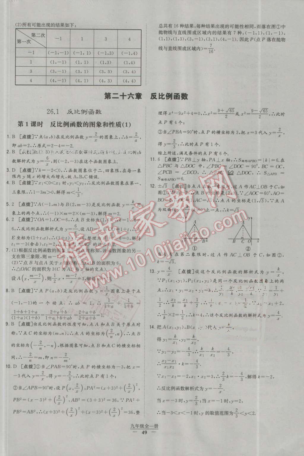 2016年经纶学典学霸九年级数学全一册人教版 第49页