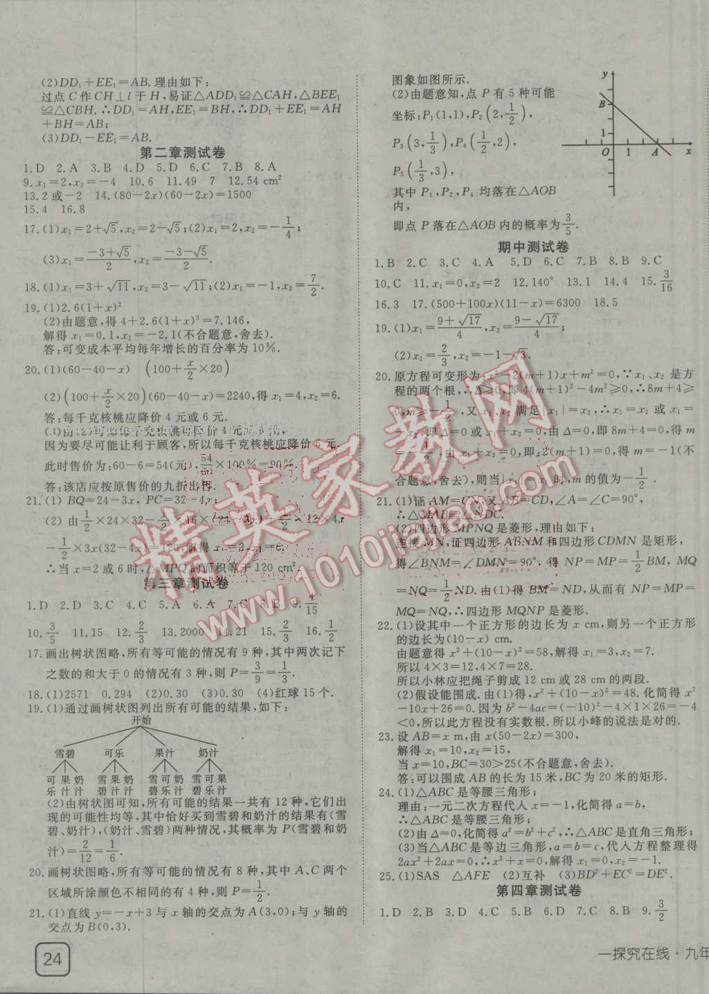 2016年探究在線高效課堂九年級(jí)數(shù)學(xué)上冊(cè)北師大版 第15頁(yè)