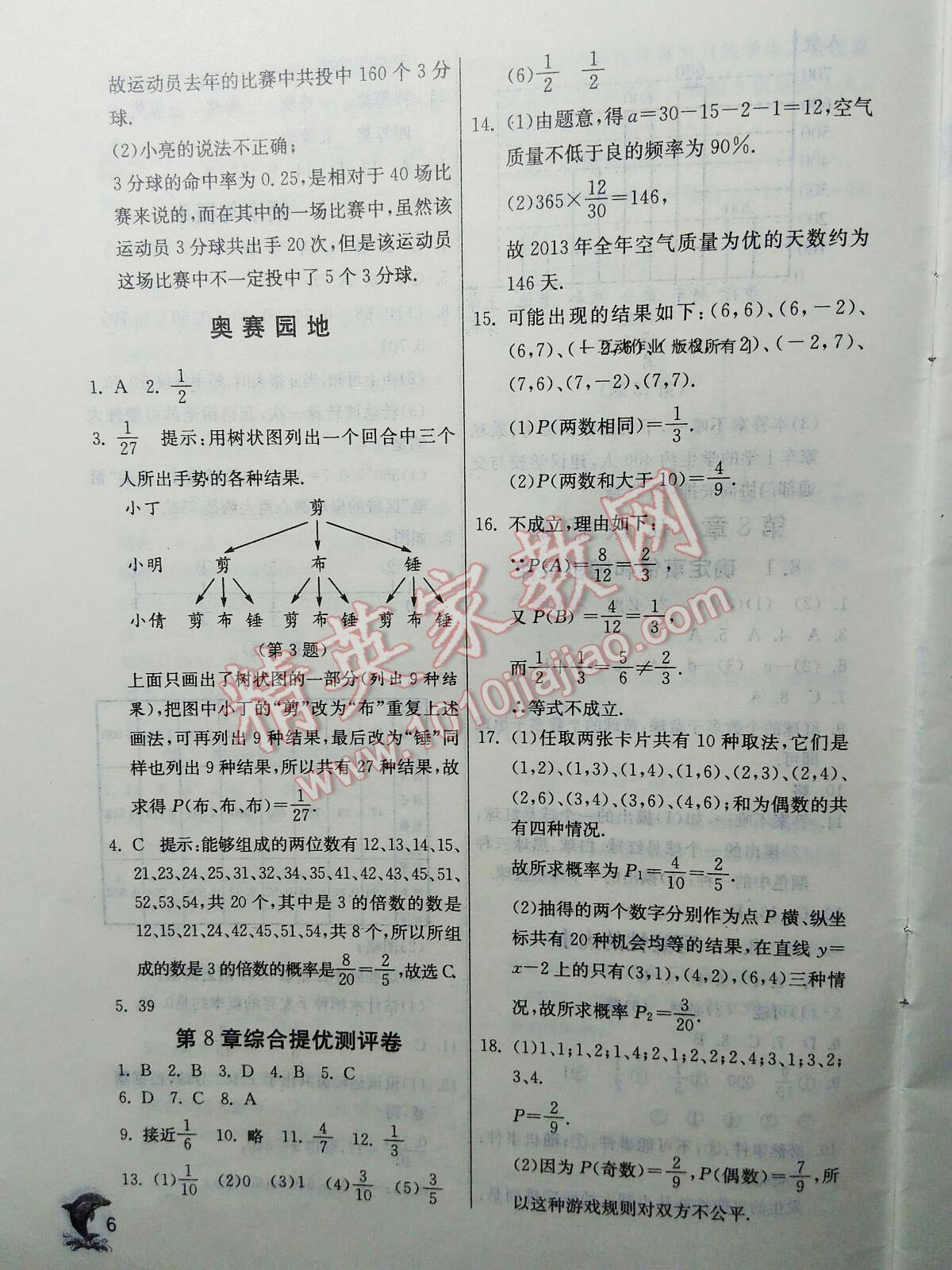 2016年实验班提优训练八年级数学下册苏科版 第6页