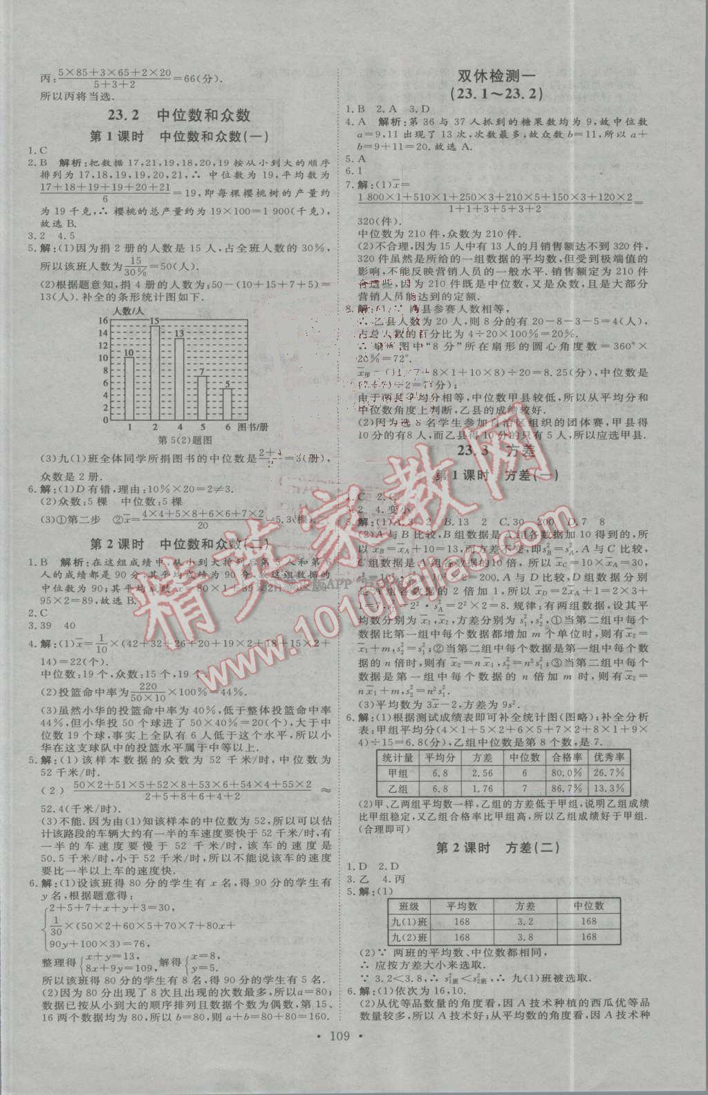 2016年優(yōu)加學(xué)案課時通九年級數(shù)學(xué)上冊人教版N版 第11頁