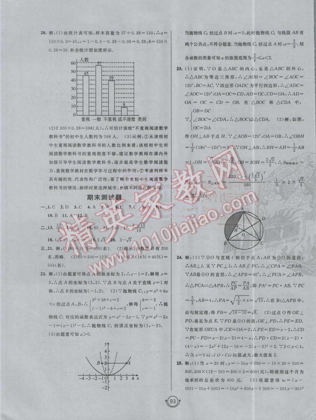 2016年海淀單元測試AB卷九年級數(shù)學全一冊華師大版 第9頁