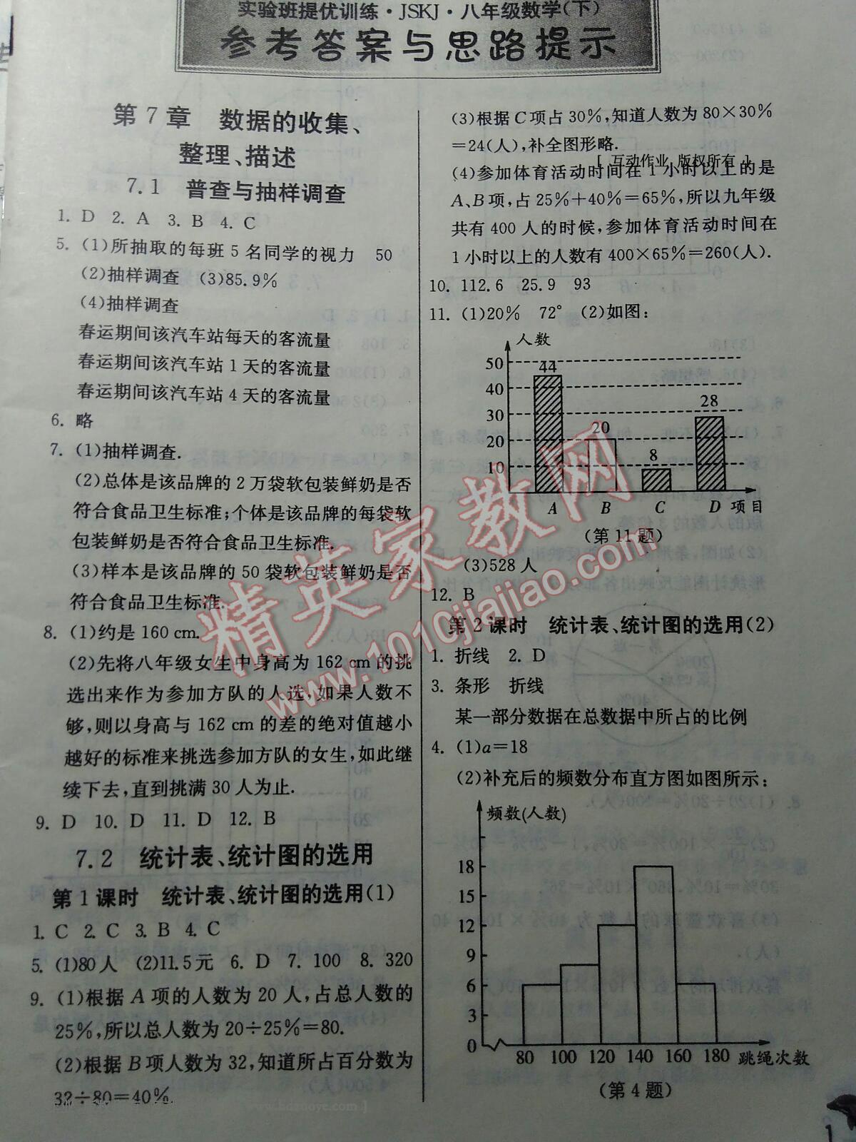 2016年實驗班提優(yōu)訓練八年級數學下冊蘇科版 第1頁