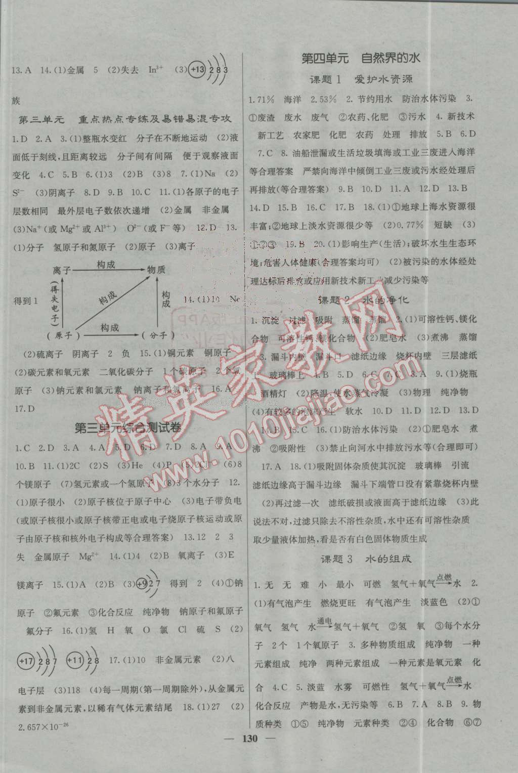 2016年名校课堂内外九年级化学上册人教版 第5页