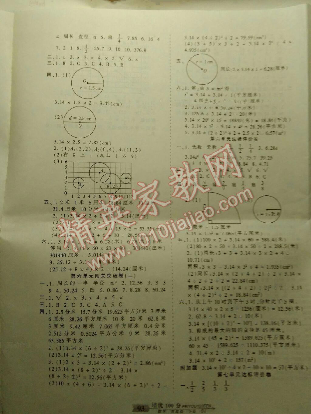 2016年王朝霞培優(yōu)100分五年級(jí)數(shù)學(xué)下冊蘇教版 第4頁